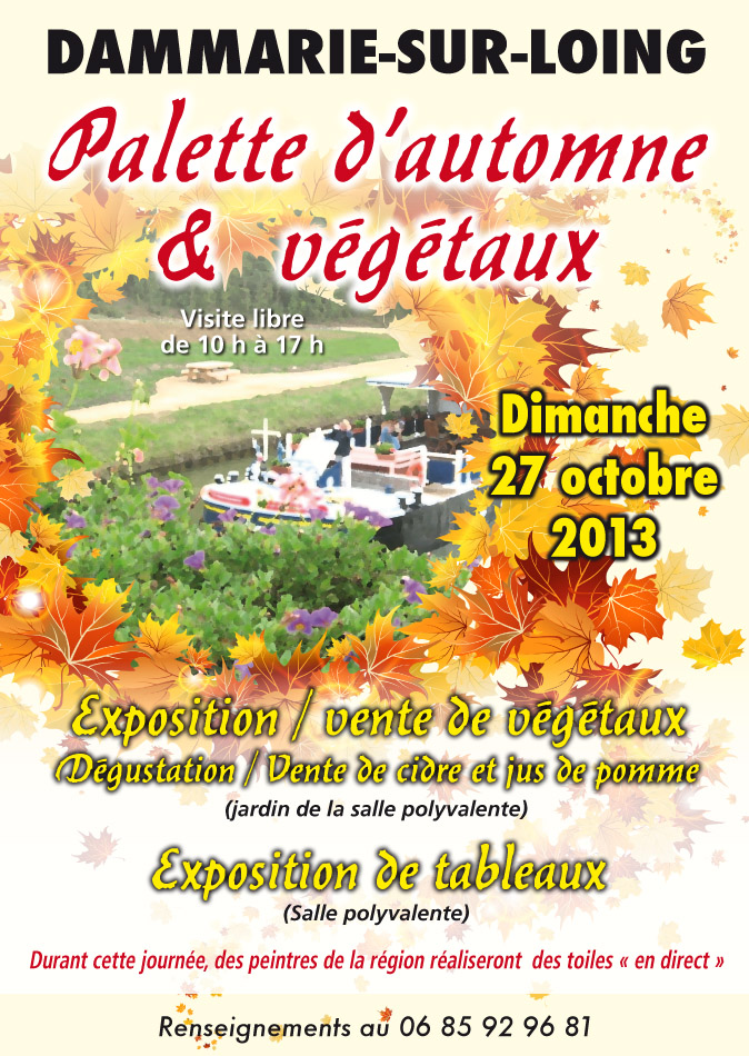 AFFICHE PALETTE D'AUTOMNE pour tracts