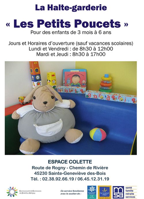 Affiche halte garderie lapin